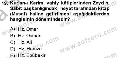 Uygarlık Tarihi 2 Dersi 2014 - 2015 Yılı (Vize) Ara Sınav Soruları 19. Soru