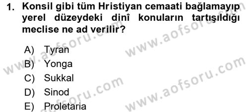 Uygarlık Tarihi 2 Dersi 2015 - 2016 Yılı (Final) Dönem Sonu Sınav Soruları 1. Soru