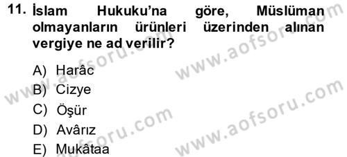 Genel Uygarlık Tarihi Dersi 2013 - 2014 Yılı (Final) Dönem Sonu Sınavı 11. Soru