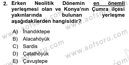 Genel Uygarlık Tarihi Dersi 2015 - 2016 Yılı (Vize) Ara Sınav Soruları 2. Soru