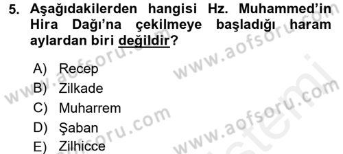 Genel Uygarlık Tarihi Dersi 2017 - 2018 Yılı 3 Ders Sınavı 5. Soru