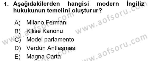 Genel Uygarlık Tarihi Dersi 2018 - 2019 Yılı 3 Ders Sınav Soruları 1. Soru