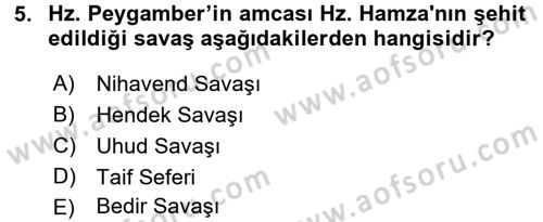 Genel Uygarlık Tarihi Dersi 2018 - 2019 Yılı 3 Ders Sınav Soruları 5. Soru