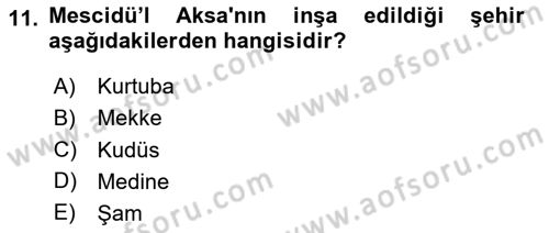 Genel Uygarlık Tarihi Dersi 2023 - 2024 Yılı (Final) Dönem Sonu Sınav Soruları 11. Soru
