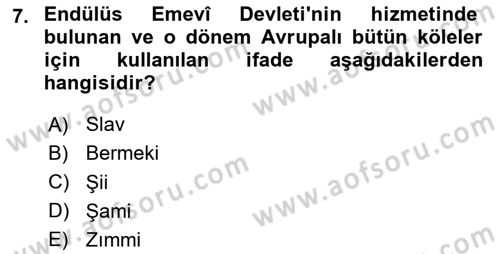 Genel Uygarlık Tarihi Dersi 2023 - 2024 Yılı (Final) Dönem Sonu Sınav Soruları 7. Soru