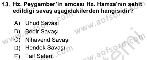 Genel Uygarlık Tarihi Dersi 2025 - 2026 Yılı Yaz Okulu Sınav Soruları 13. Soru