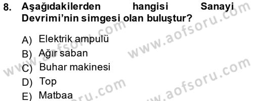 Siyasi Tarih Dersi 2013 - 2014 Yılı (Vize) Ara Sınav Soruları 8. Soru