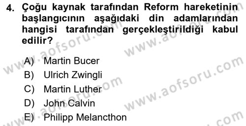 Siyasi Tarih 1 Dersi 2024 - 2025 Yılı (Vize) Ara Sınav Soruları 4. Soru