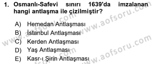 Siyasi Tarih 1 Dersi 2024 - 2025 Yılı (Final) Dönem Sonu Sınav Soruları 1. Soru