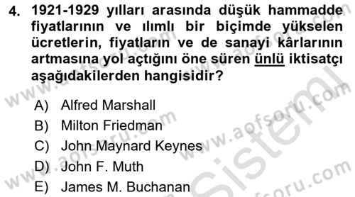 Siyasi Tarih 2 Dersi 2021 - 2022 Yılı (Vize) Ara Sınav Soruları 4. Soru
