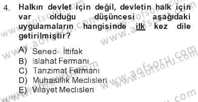 Atatürk İlkeleri Ve İnkılap Tarihi 1 Dersi 2012 - 2013 Yılı Tek Ders Sınav Soruları 4. Soru