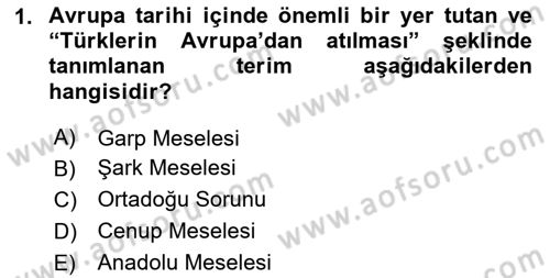Atatürk İlkeleri Ve İnkılap Tarihi 1 Dersi 2024 - 2025 Yılı Yaz Okulu Sınav Soruları 1. Soru