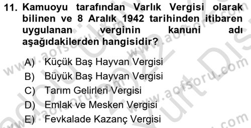 Atatürk İlkeleri Ve İnkılap Tarihi 2 Dersi 2022 - 2023 Yılı (Vize) Ara Sınav Soruları 11. Soru