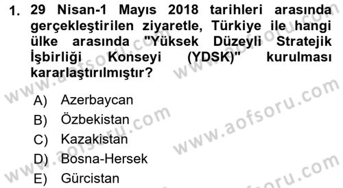 Atatürk İlkeleri Ve İnkılap Tarihi 2 Dersi 2023 - 2024 Yılı (Final) Dönem Sonu Sınav Soruları 1. Soru