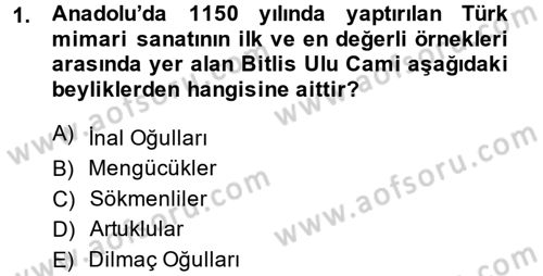 Ortaçağ ve Yeniçağ Türk Devletleri Tarihi Dersi 2014 - 2015 Yılı (Final) Dönem Sonu Sınav Soruları 1. Soru