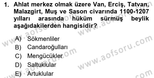 Ortaçağ ve Yeniçağ Türk Devletleri Tarihi Dersi 2024 - 2025 Yılı Yaz Okulu Sınav Soruları 1. Soru