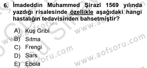 Ortaçağ ve Yeniçağ Türk Devletleri Tarihi Dersi 2025 - 2026 Yılı (Final) Dönem Sonu Sınav Soruları 6. Soru