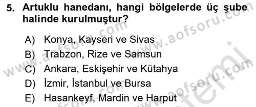 Türkiye Selçuklu Tarihi Dersi 2023 - 2024 Yılı (Vize) Ara Sınav Soruları 5. Soru