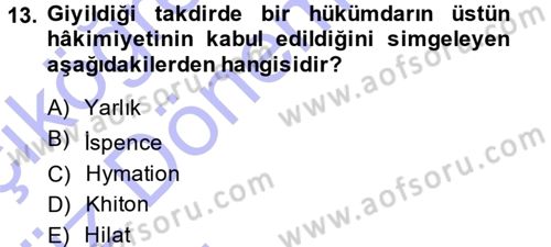 Osmanlı Tarihi (1300-1566) Dersi Ara Sınavı Deneme Sınav Soruları 13. Soru