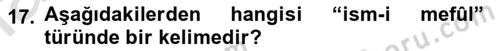 Osmanlı Türkçesi Metinleri 1 Dersi 2023 - 2024 Yılı (Final) Dönem Sonu Sınav Soruları 17. Soru