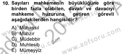 Osmanlı Türkçesi Metinleri 2 Dersi 2012 - 2013 Yılı (Vize) Ara Sınavı 10. Soru