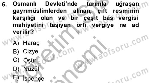 Osmanlı Türkçesi Metinleri 2 Dersi 2013 - 2014 Yılı (Vize) Ara Sınav Soruları 6. Soru