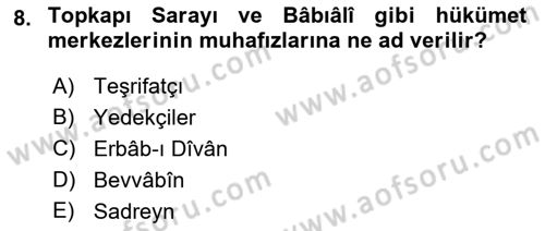 Osmanlı Türkçesi Metinleri 2 Dersi 2018 - 2019 Yılı (Vize) Ara Sınav Soruları 8. Soru
