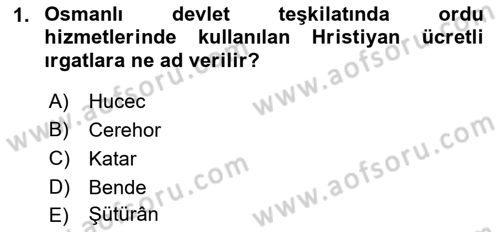 Osmanlı Türkçesi Metinleri 2 Dersi 2021 - 2022 Yılı (Vize) Ara Sınav Soruları 1. Soru