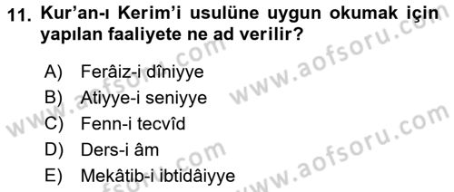 Osmanlı Türkçesi Metinleri 2 Dersi 2021 - 2022 Yılı Yaz Okulu Sınav Soruları 11. Soru