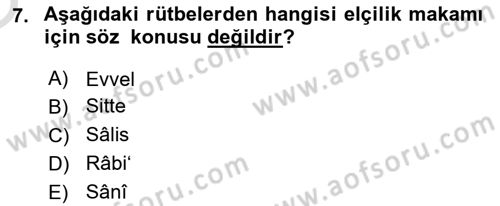 Osmanlı Türkçesi Metinleri 2 Dersi 2022 - 2023 Yılı Yaz Okulu Sınav Soruları 7. Soru