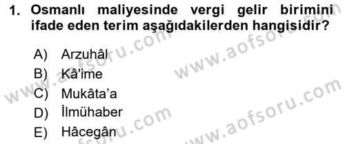 Osmanlı Türkçesi Metinleri 2 Dersi 2023 - 2024 Yılı (Vize) Ara Sınav Soruları 1. Soru