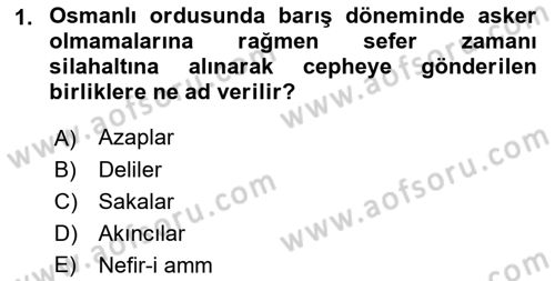 Osmanlı Devlenti’nde Yenileşme Hareketleri (1703-1876) Dersi 2018 - 2019 Yılı Yaz Okulu Sınav Soruları 1. Soru