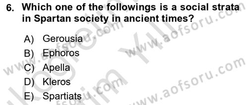 Political Thought Dersi 2020 - 2021 Yılı Yaz Okulu Sınav Soruları 6. Soru