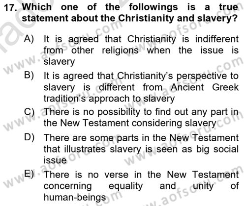 Political Thought Dersi 2021 - 2022 Yılı (Vize) Ara Sınav Soruları 17. Soru