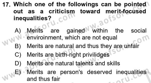 Political Thought Dersi 2021 - 2022 Yılı (Final) Dönem Sonu Sınav Soruları 17. Soru