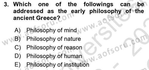 Political Thought Dersi 2023 - 2024 Yılı Yaz Okulu Sınav Soruları 3. Soru