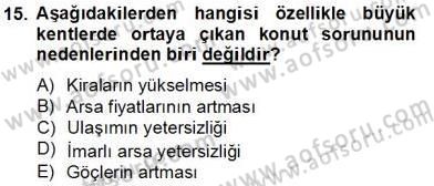 Mimarlik Tarihi Dersi 2012 - 2013 Yılı (Final) Dönem Sonu Sınav Soruları 15. Soru