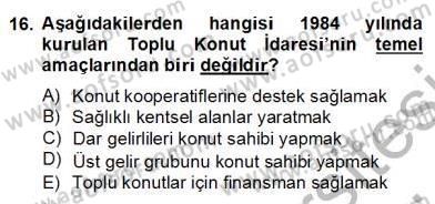 Mimarlik Tarihi Dersi 2012 - 2013 Yılı (Final) Dönem Sonu Sınav Soruları 16. Soru