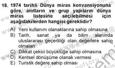 Mimarlik Tarihi Dersi 2012 - 2013 Yılı (Final) Dönem Sonu Sınav Soruları 18. Soru