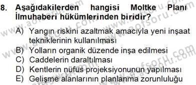 Mimarlik Tarihi Dersi 2012 - 2013 Yılı (Final) Dönem Sonu Sınav Soruları 8. Soru