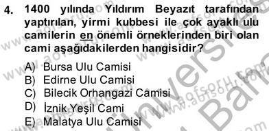Mimarlik Tarihi Dersi 2013 - 2014 Yılı (Vize) Ara Sınav Soruları 4. Soru