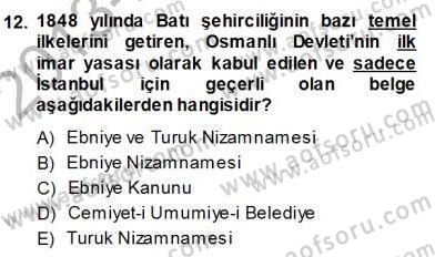 Mimarlik Tarihi Dersi 2013 - 2014 Yılı (Final) Dönem Sonu Sınav Soruları 12. Soru