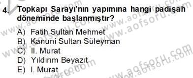 Mimarlik Tarihi Dersi 2013 - 2014 Yılı (Final) Dönem Sonu Sınav Soruları 4. Soru