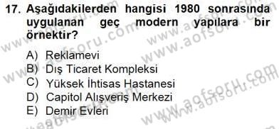 Mimarlik Tarihi Dersi 2014 - 2015 Yılı (Vize) Ara Sınav Soruları 17. Soru