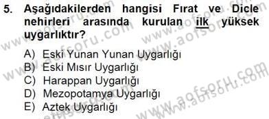 Mimarlik Tarihi Dersi 2014 - 2015 Yılı (Vize) Ara Sınav Soruları 5. Soru