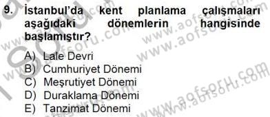 Mimarlik Tarihi Dersi 2014 - 2015 Yılı (Vize) Ara Sınav Soruları 9. Soru