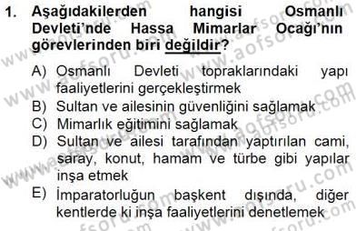 Mimarlik Tarihi Dersi 2014 - 2015 Yılı (Final) Dönem Sonu Sınav Soruları 1. Soru