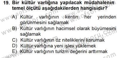 Mimarlik Tarihi Dersi 2014 - 2015 Yılı (Final) Dönem Sonu Sınav Soruları 19. Soru