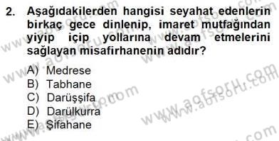 Mimarlik Tarihi Dersi 2014 - 2015 Yılı (Final) Dönem Sonu Sınav Soruları 2. Soru