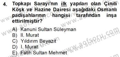 Mimarlik Tarihi Dersi 2014 - 2015 Yılı (Final) Dönem Sonu Sınav Soruları 4. Soru